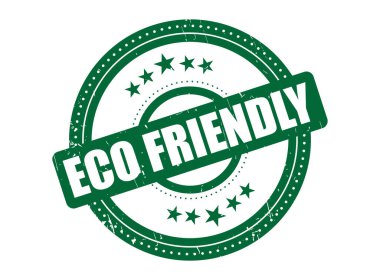 Bir ECO Kauçuk Damga Mührü Noktalı Çember