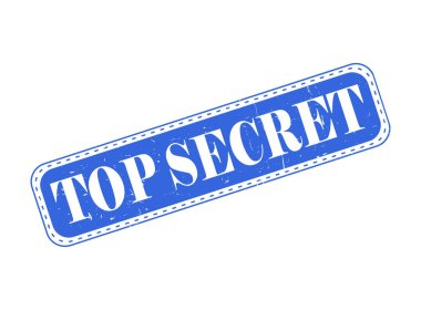 GİZLİ Kauçuk Mühür Bir Çubuğun Üzerinde