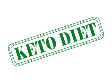 Bir KETO Diyet Lastik Mühür Mührü