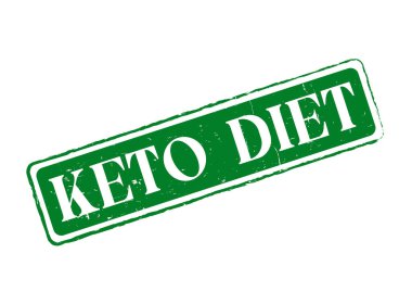 Sağlıklı Yaşam Tarzı İçin KETO Diyet Kauçuk Damga Mührü