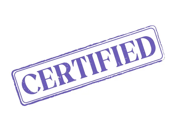 Taslak ve Metin içeren sertifikalı bir Lastik Mühür