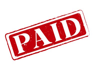 Finansal İşlemler ve Faturalar İçin Ücretli Kauçuk Damga Mührü