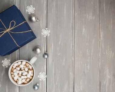 Hediye kopyalama alanı olan üst görünüm çerçevesi