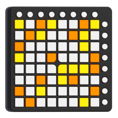 Izgaranın 3B Simgesi Dijital midi denetleyici