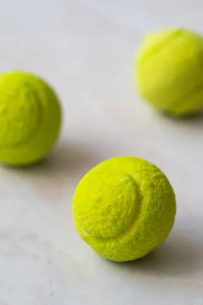 Теннисный Мяч Конфеты Свитки Конфеты Форме Готовый Употреблению Лицензионные Стоковые Изображения