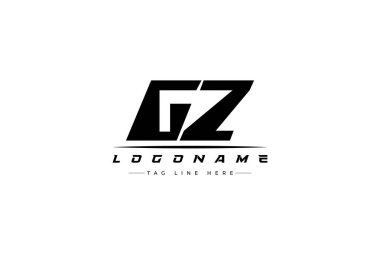 GZ racer logo. Racing logo design for racing, driving and car or motorsport. clipart