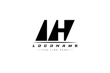 IH yarış logosu. Yarış, araba ve motor sporları için yarış logosu tasarımı.