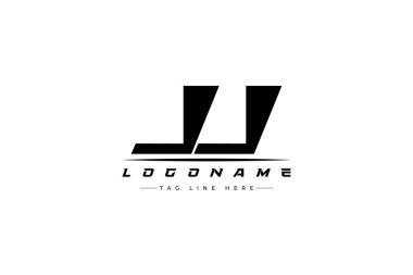 JJ yarış logosu. Yarış, araba ve motor sporları için yarış logosu tasarımı.