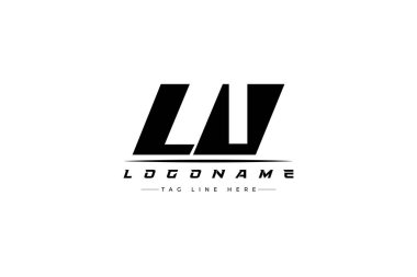 LU yarış logosu. Yarış, araba ve motor sporları için yarış logosu tasarımı.