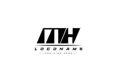 MH yarış logosu. Yarış, araba ve motor sporları için yarış logosu tasarımı.
