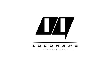 OQ yarışçısı logosu. Yarış, araba ve motor sporları için yarış logosu tasarımı.