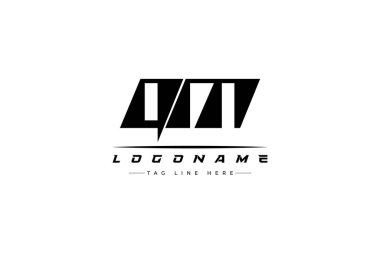 QM yarış logosu. Yarış, araba ve motor sporları için yarış logosu tasarımı.