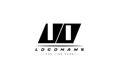 UO yarış logosu. Yarış, araba ve motor sporları için yarış logosu tasarımı.