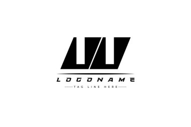 UU yarış logosu. Yarış, araba ve motor sporları için yarış logosu tasarımı.