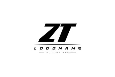 ZT racer logo. Racing logo design for racing, driving and car or motorsport. clipart