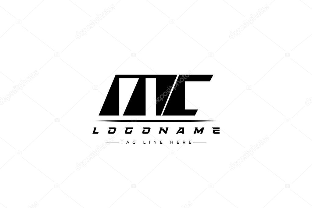 MC racer logo. Racing logo design for racing, driving and car or motorsport.