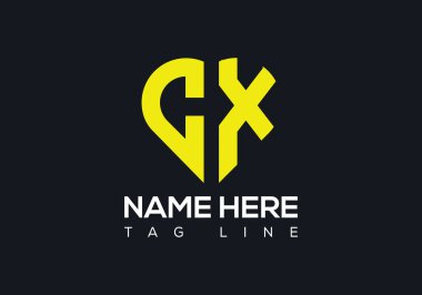 Aşk şekli tasarım şablonlu CX logosu. Bu logo bir şirket veya kuruluşu tanımlayan görsel bir sembol veya işarettir ve aynı zamanda ürünlerini, hizmetlerini ve çalışanlarını da temsil edebilir..