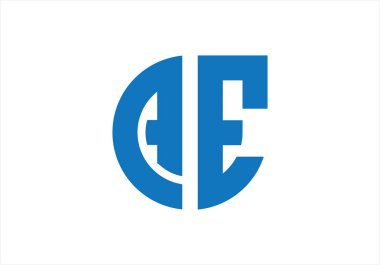 Baş harfler AE monogram logosu, su damlası şekline benziyor. Bu logo bir şirketi ya da markayı temsil eden görsel bir sembol ya da tasarımdır..