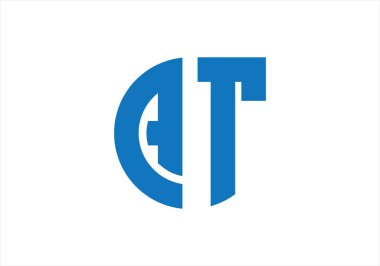 İlk harfler AT monogram logosu su damlası şekline benziyor. Bu logo bir şirketi ya da markayı temsil eden görsel bir sembol ya da tasarımdır..