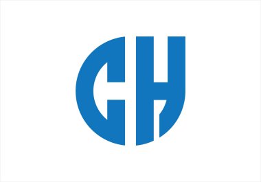 Baş harfler CH monogram logosu su damlası şekline benziyor. Bu logo bir şirketi ya da markayı temsil eden görsel bir sembol ya da tasarımdır..