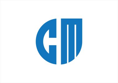 İlk harfler CM monogram logosu su damlası şeklindeymiş gibi görünüyor. Bu logo bir şirketi ya da markayı temsil eden görsel bir sembol ya da tasarımdır..