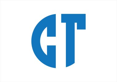 İlk harfler CT monogram logosu su damlası şekline benziyor. Bu logo bir şirketi ya da markayı temsil eden görsel bir sembol ya da tasarımdır..