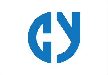 İlk harfler CY monogram logosu su damlası şekline benziyor. Bu logo bir şirketi ya da markayı temsil eden görsel bir sembol ya da tasarımdır..