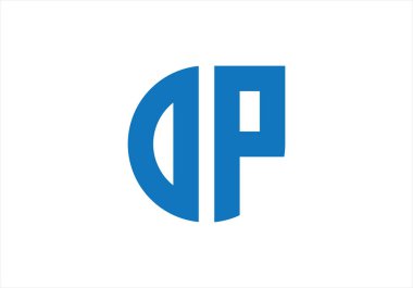 İlk harfler DP monogram logosu su damlası şekline benziyor. Bu logo bir şirketi ya da markayı temsil eden görsel bir sembol ya da tasarımdır..