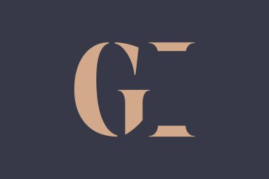 GI soyut Harfler Logosu Monogramı. Bu logo tasarımı bir markayı, şirketi veya bireyi temsil eden görsel bir sembol oluşturma sürecidir..