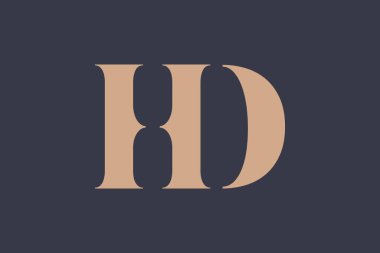 HD soyut Harfler Logosu Monogramı. Bu logo tasarımı bir markayı, şirketi veya bireyi temsil eden görsel bir sembol oluşturma sürecidir..