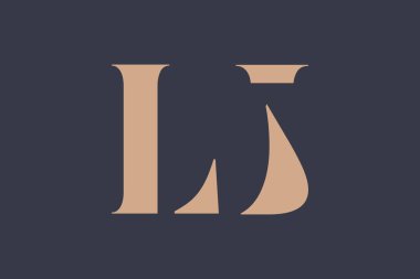 LJ soyut Harfler Logosu Monogramı. Bu logo tasarımı bir markayı, şirketi veya bireyi temsil eden görsel bir sembol oluşturma sürecidir..