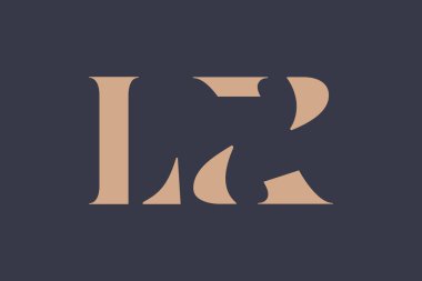 LX soyut Harfler Logosu Monogramı. Bu logo tasarımı bir markayı, şirketi veya bireyi temsil eden görsel bir sembol oluşturma sürecidir..