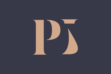 PJ soyut Harfler Logosu Monogramı. Bu logo tasarımı bir markayı, şirketi veya bireyi temsil eden görsel bir sembol oluşturma sürecidir..