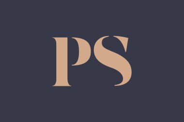 PS Soyut Harfler Logosu Monogramı. Bu logo tasarımı bir markayı, şirketi veya bireyi temsil eden görsel bir sembol oluşturma sürecidir..