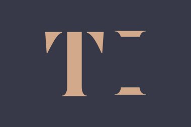 Soyut Harfler Logosu Monogramı. Bu logo tasarımı bir markayı, şirketi veya bireyi temsil eden görsel bir sembol oluşturma sürecidir..