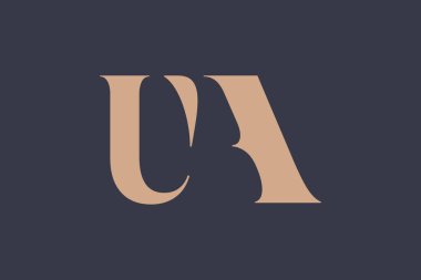 Soyut Harfler Logosu Monogramı. Bu logo tasarımı bir markayı, şirketi veya bireyi temsil eden görsel bir sembol oluşturma sürecidir..