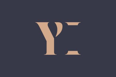 Yl soyut Harfler Logosu Monogramı. Bu logo tasarımı bir markayı, şirketi veya bireyi temsil eden görsel bir sembol oluşturma sürecidir..