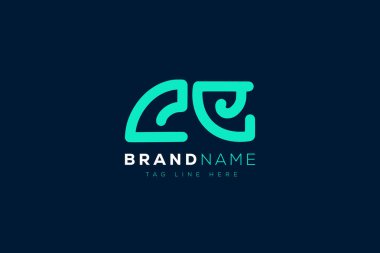 C ve E logo tasarımı. CE soyut Harfler Logosu Monogramı. Bu logo tasarımı bir markayı, şirketi veya bireyi temsil eden görsel bir sembol oluşturma sürecidir..