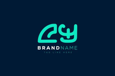 C and Y logo design.  CY abstract Letters Logo Monogram. This logo design is the process of creating a visual symbol that represents a brand, company, or individual. clipart