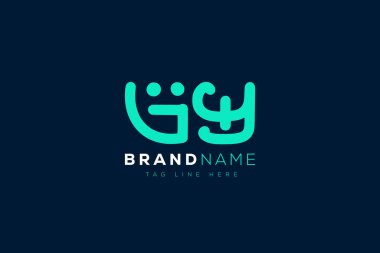 G ve Y logo tasarımı. GY soyut Harfler Logosu Monogramı. Bu logo tasarımı bir markayı, şirketi veya bireyi temsil eden görsel bir sembol oluşturma sürecidir..