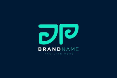 J ve P logo tasarımı. JP soyut Harfler Logosu Monogramı. Bu logo tasarımı bir markayı, şirketi veya bireyi temsil eden görsel bir sembol oluşturma sürecidir..