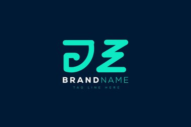 J and Z logo design.  JZ abstract Letters Logo Monogram. This logo design is the process of creating a visual symbol that represents a brand, company, or individual. clipart