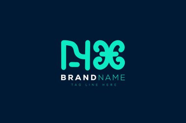 N and X logo design.  NX abstract Letters Logo Monogram. This logo design is the process of creating a visual symbol that represents a brand, company, or individual. clipart