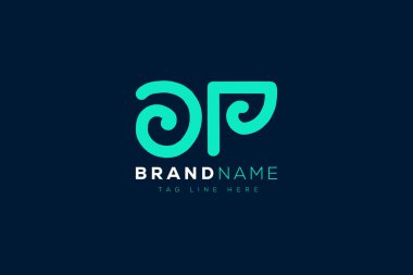 O ve P logo tasarımı. OP soyut Harfler Logosu Monogramı. Bu logo tasarımı bir markayı, şirketi veya bireyi temsil eden görsel bir sembol oluşturma sürecidir..