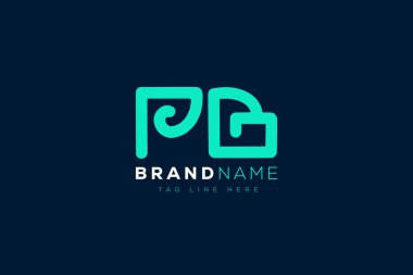 P ve B logo tasarımı. PB soyut Harfler Logosu Monogramı. Bu logo tasarımı bir markayı, şirketi veya bireyi temsil eden görsel bir sembol oluşturma sürecidir..