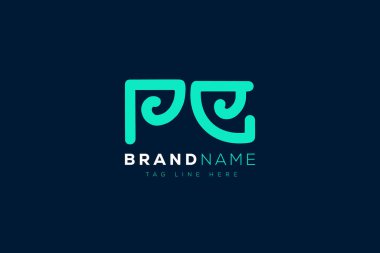 P ve E logo tasarımı. Beden Eğitimi Harfleri Logosu Monogramı. Bu logo tasarımı bir markayı, şirketi veya bireyi temsil eden görsel bir sembol oluşturma sürecidir..