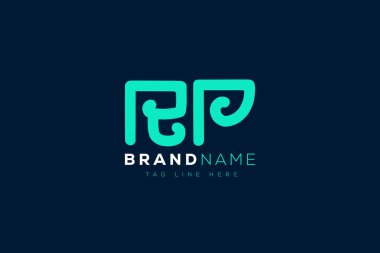 R ve P logo tasarımı. RP soyut Harfler Logosu Monogramı. Bu logo tasarımı bir markayı, şirketi veya bireyi temsil eden görsel bir sembol oluşturma sürecidir..