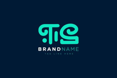 T and S logo design.  TS abstract Letters Logo Monogram. This logo design is the process of creating a visual symbol that represents a brand, company, or individual. clipart