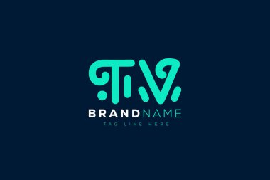 T ve V logo tasarımı. TV soyut Harfler Logosu Monogramı. Bu logo tasarımı bir markayı, şirketi veya bireyi temsil eden görsel bir sembol oluşturma sürecidir..