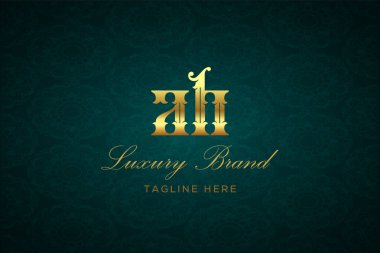 Luxury Harfli Logo Dezenfektanı. Lüks harfli bir logo. Bu logo iki harfin birleşimiyle yapılmış.